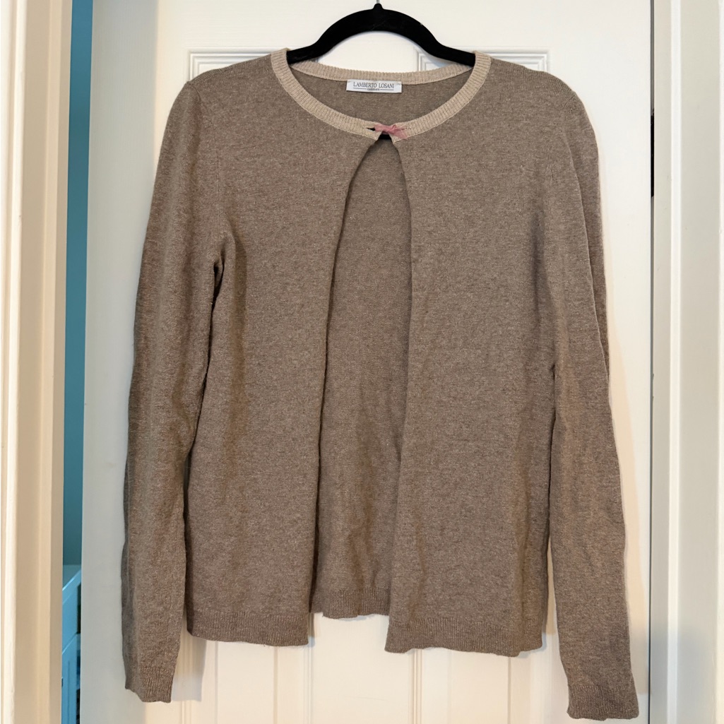Cashmere Open-Front Cardigan
